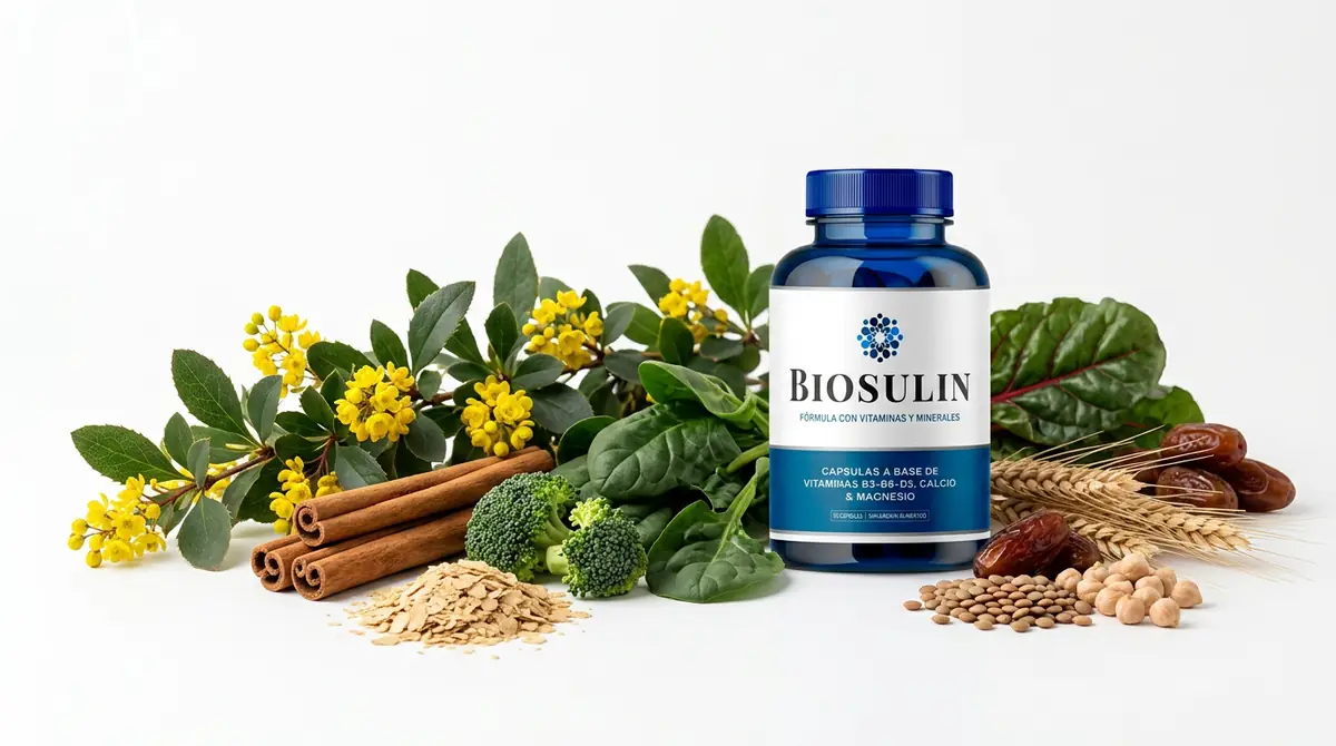 Composición de hojas, flores y semillas de la fórmula de Biosulin