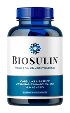 Biosulin — frasco de 20 cápsulas