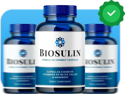 Paquete promocional de frascos de Biosulin México